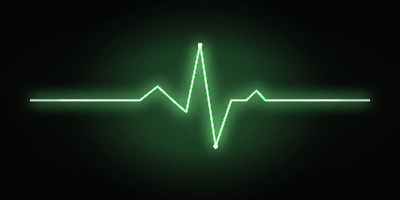A green heartbeat line over the words 'Did the work actually happen?'